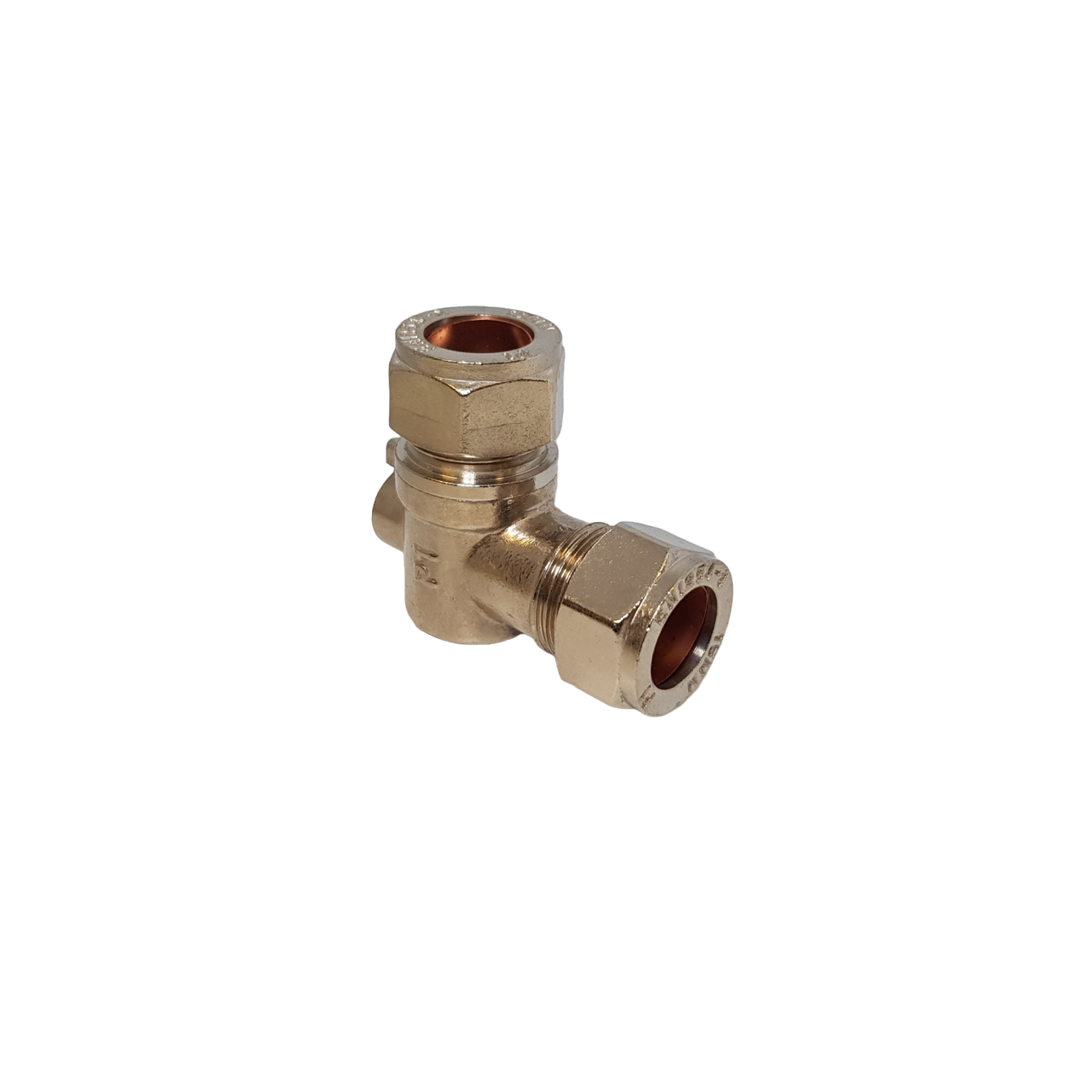 Isolating Valve Angled Chrome 15mm