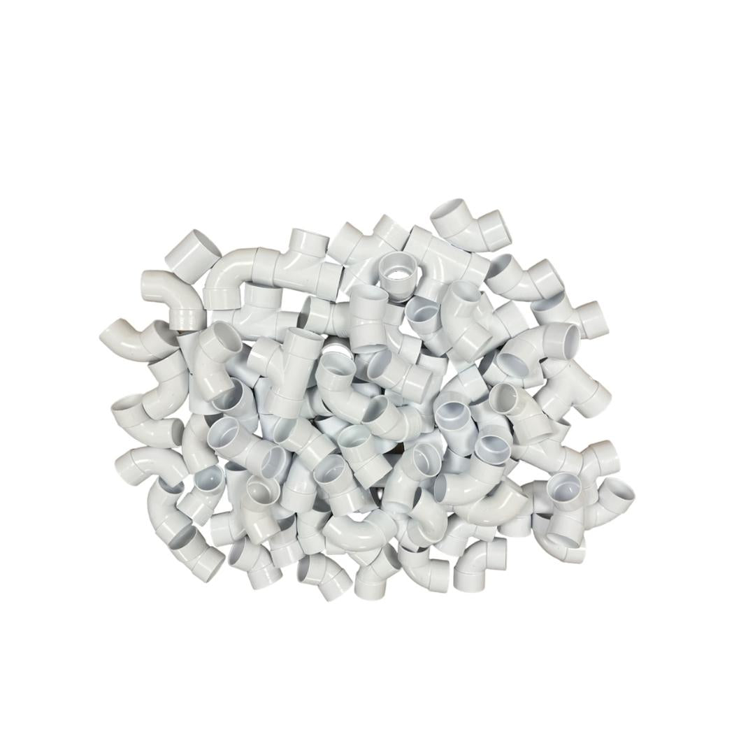 Waste Solvent Bundle 140 Fittings White Or Black