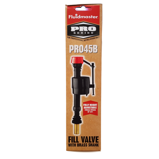 Fluidmaster PRO45B Bottom Entry Fill Valve with 1/2″ Heavy Duty Brass Shank