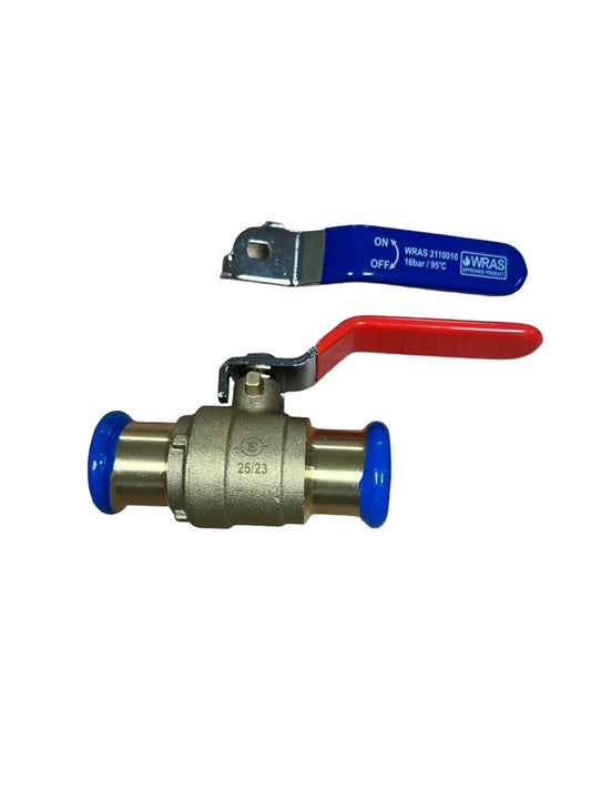 Press Fit Red / Blue M Profile Lever Valve 15mm – 54mm