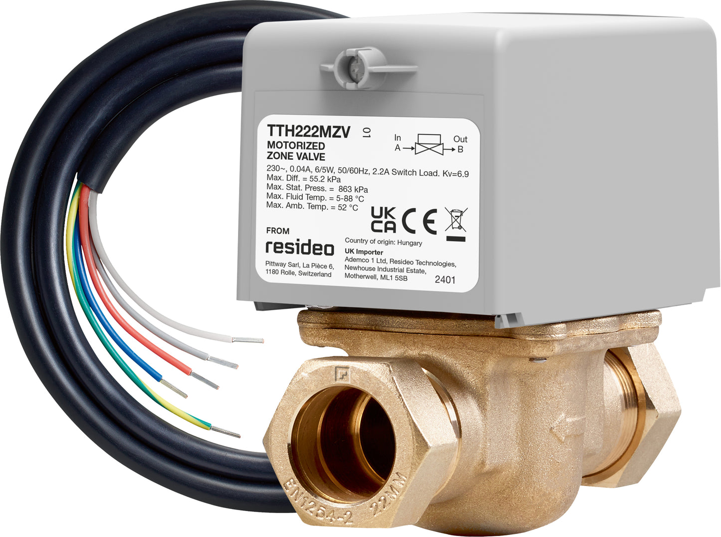 Total Home 22mm 2 Port Zone Valve