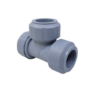 Pex Push Fit 22mm Grey Equal Tee