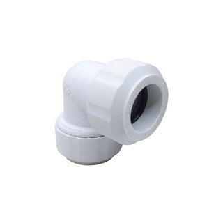 Pex Push Fit 22mm White Elbow